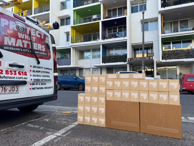 Equipment staged for a server rack relocation in Brisbane